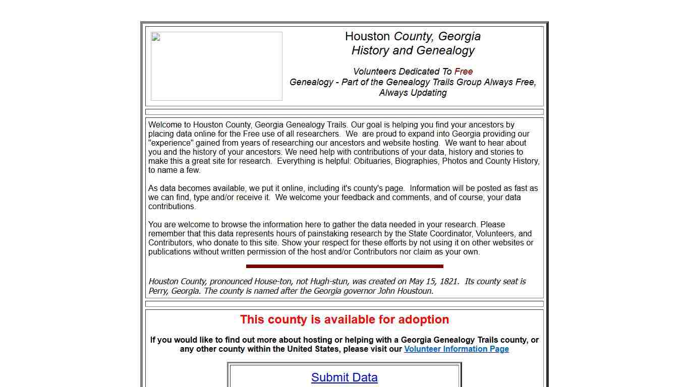 Houston county, Georgia Genealogy Trails