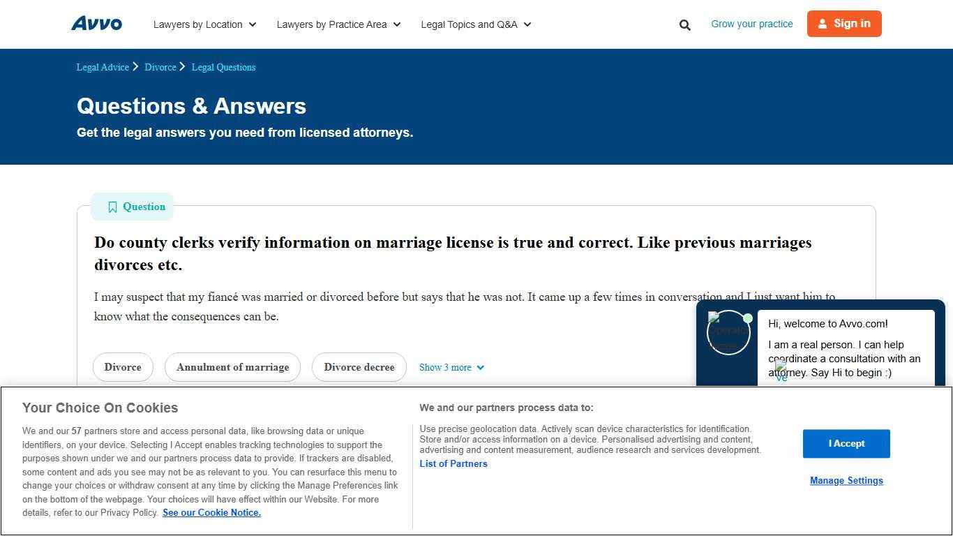 Do county clerks verify information on marriage license is true and correct. Like previous marriages divorces etc. - Legal Answers